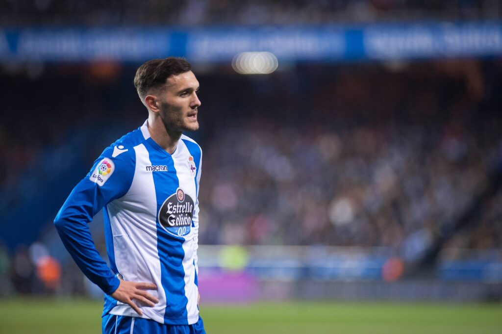 Lucas Pérez en su primera etapa en el Dépor